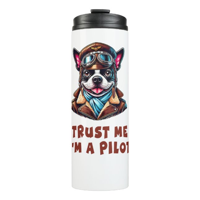 Vertrauen Sie mir, ich bin Pilot Thermosbecher (Vorderseite)