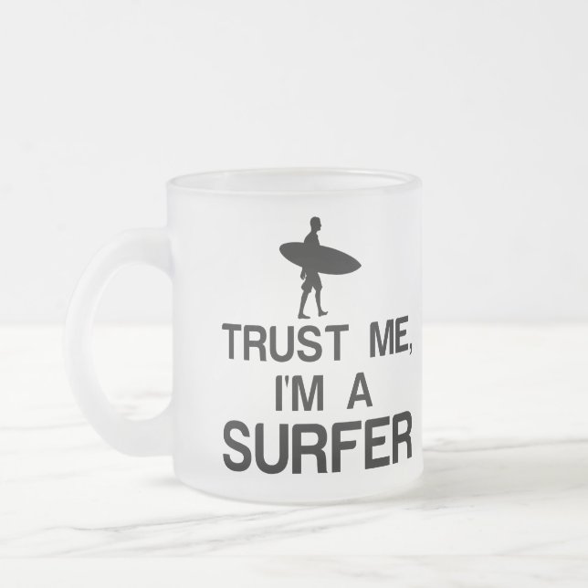VERTRAUEN SIE MIR, ICH BIN SICHER MATTGLASTASSE (Links)
