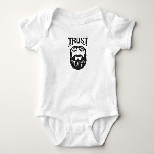 Vertrauen Sie mir, ich habe einen Bart Baby Strampler (Vorderseite)
