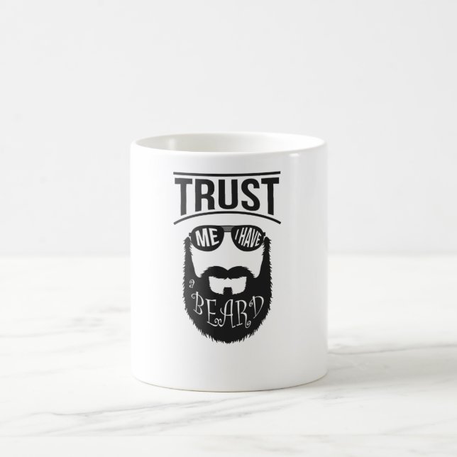 Vertrauen Sie mir, ich habe einen Bart Kaffeetasse (Mittel)