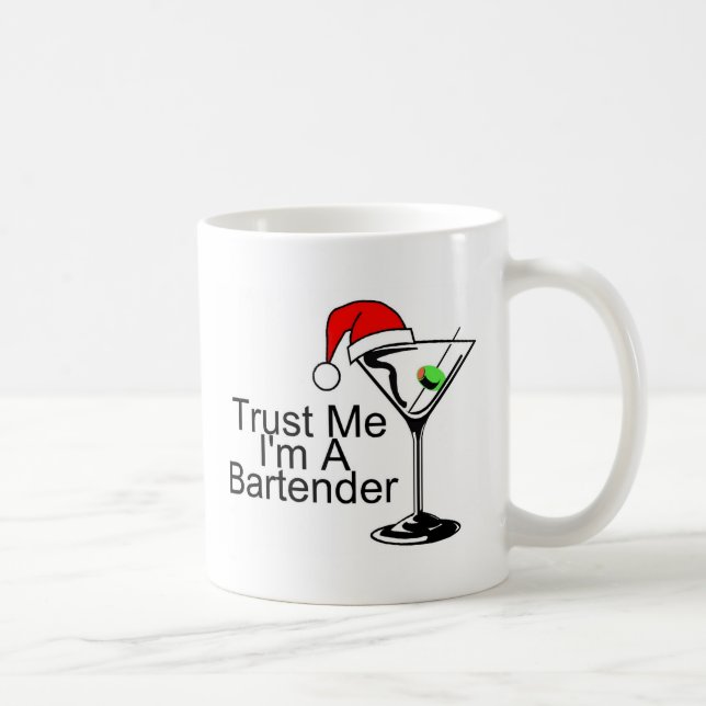 Vertrauen Sie mir Im ein Barkeeper Martini Kaffeetasse (Rechts)