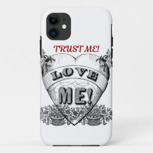 Vertrauen Sie mir! Liebe mich! Einfache Valentiner Case-Mate iPhone Hülle