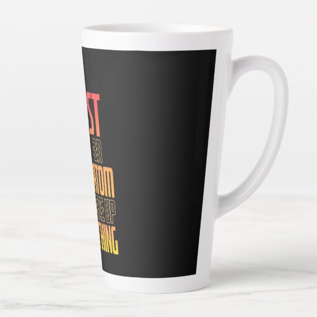 Vertrauen Sie niemals auf einen Atom, der alles sc Milchtasse (Rechts)