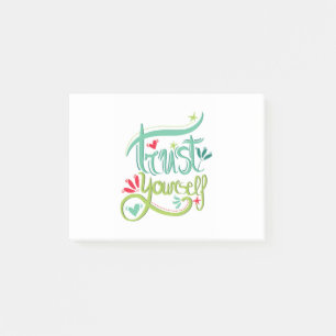 Vertrauen Sie selbst Post-it Klebezettel