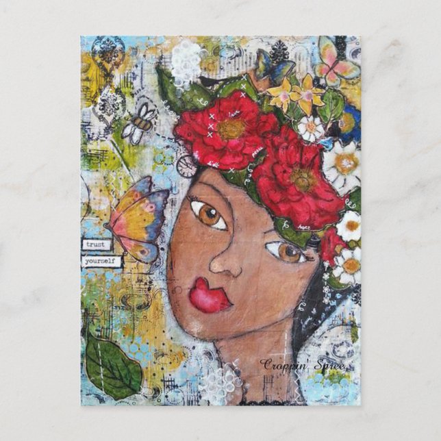 Vertrauen Sie selbst Postkarte (Vorderseite)