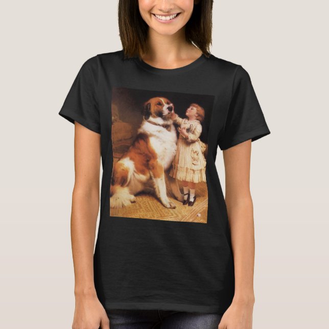 Vertrauen von Charles Burton Barber, Saint Bernard T-Shirt (Vorderseite)