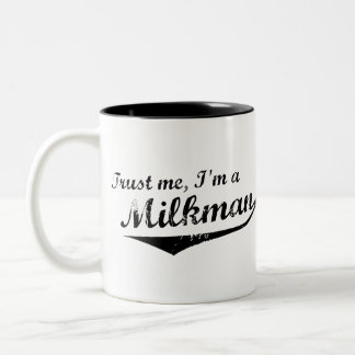 Vertrauens-Milchmann-Tasse Zweifarbige Tasse
