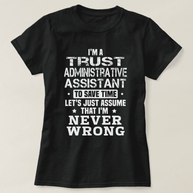 Vertrauensassistent T-Shirt (Design vorne)