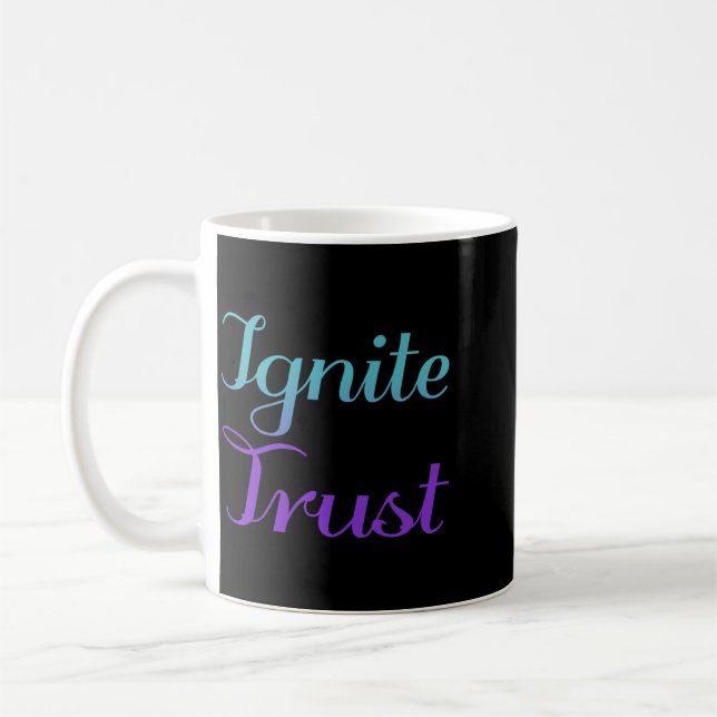 Vertrauensprävention durch Kunstwerke entfachen Kaffeetasse (Links)