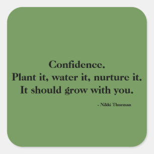 Vertrauensticker Quadratischer Aufkleber