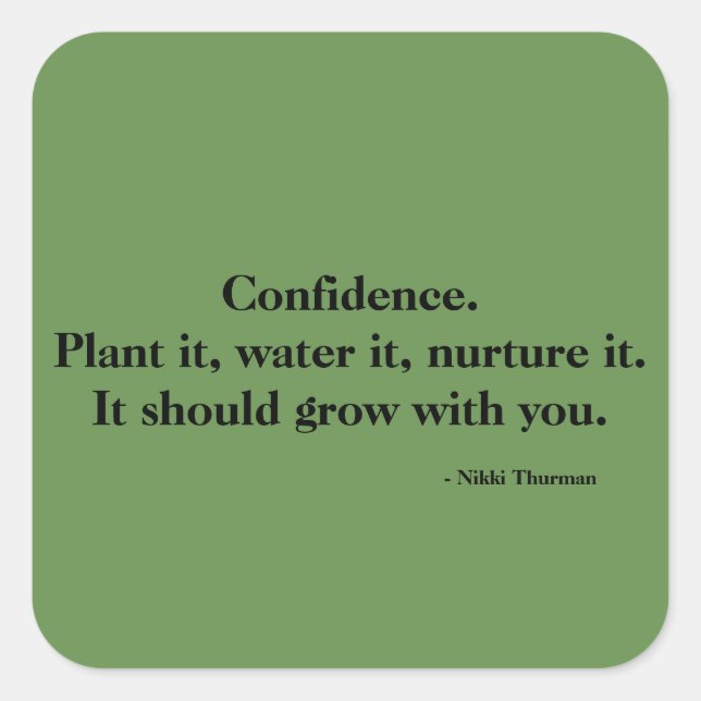 Vertrauensticker Quadratischer Aufkleber (Vorderseite)