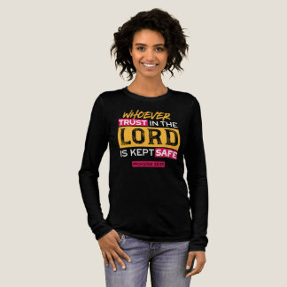 Vertrauenswürdiger Herr Ist Sicherer Spruch Tri-Blend Shirt