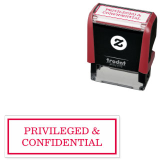 Vertraulich und Privat Permastempel