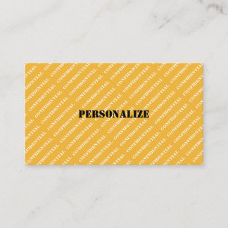 Vertrauliche Informationen für die Rekrutierung mi Visitenkarte