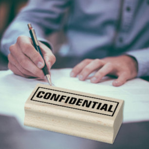 Vertrauliche Informationen Gummistempel