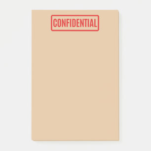 Vertrauliche Post-it-Hinweise Post-it Klebezettel