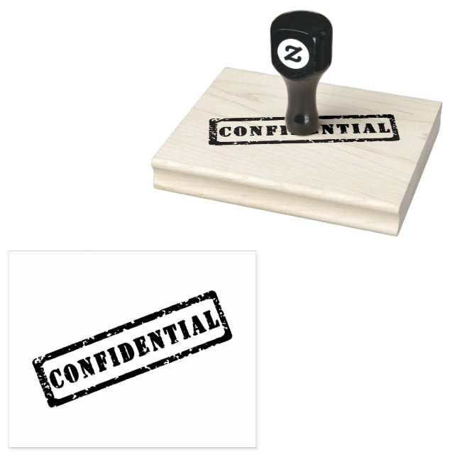 VERTRAULICHES Wort Gedrucktes Zugangsbeschränktes  Gummistempel (Stempel)