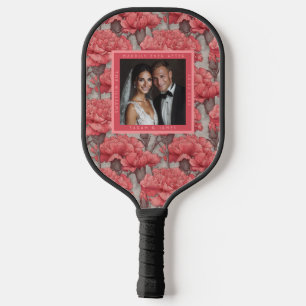Verträumte individuelle Nelken-Blumen-Weingut-Hoch Pickleball Schläger