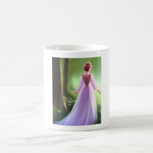 Verträumte Waldprinzessin Whimsical-Ästhetik  Kaffeetasse (Mittel)
