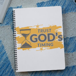 Vertraut GODs Timing Faith-Notizbuch Notizblock