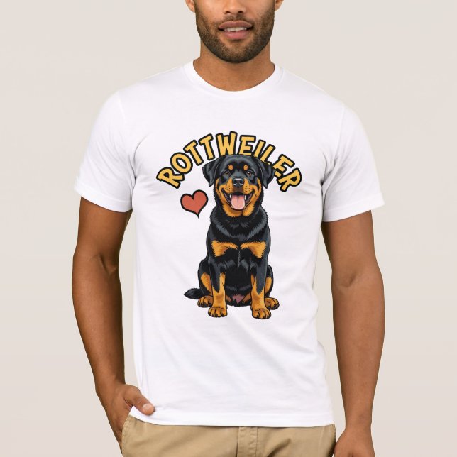Vertrauter Beschützer: Rottweiler-T - Shirt (Vorderseite)