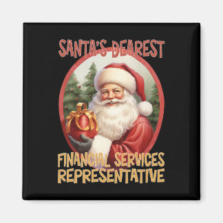 Vertreter für Finanzdienstleistungen Weihnachtsfei Magnet
