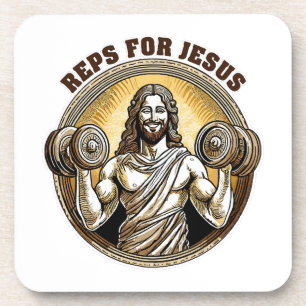 Vertreter für Jesus Getränkeuntersetzer