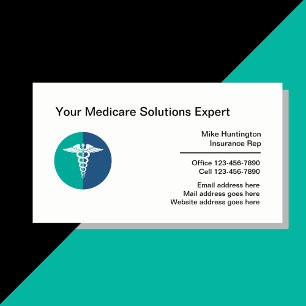 Vertreter für medizinische Medicare-Gesundheitslös Visitenkarte
