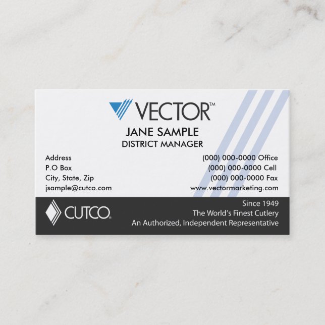 Vertreter-u. Manager-Visitenkarten Visitenkarte (Vorderseite)