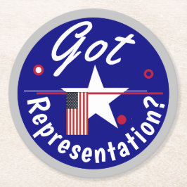 Vertretung got? Prost Runder Pappuntersetzer