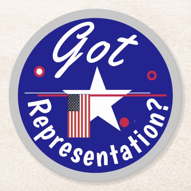 Vertretung got? Prost Runder Pappuntersetzer (Vorderseite)