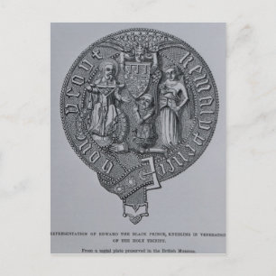 Vertretung von Edward dem Schwarzen Prinzen Postkarte