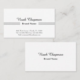 Vertriebsmitarbeiter Grundlegende Elegant Visitenkarte