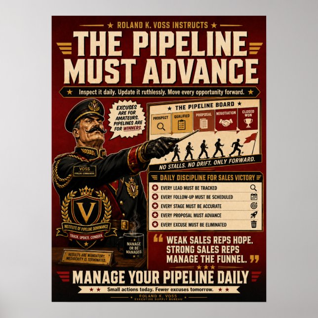 Vertriebspipeline-Management-Poster | Roland K. Vo Poster (Vorne)