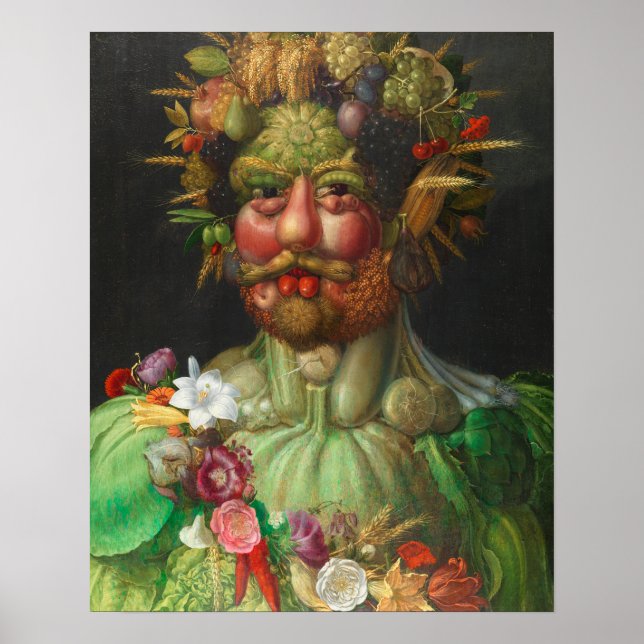 Vertumnus 1591 von Giuseppe Arcimboldo Poster (Vorne)