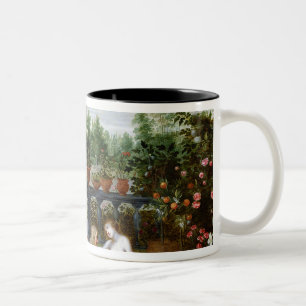 Vertumnus und Pomona Zweifarbige Tasse