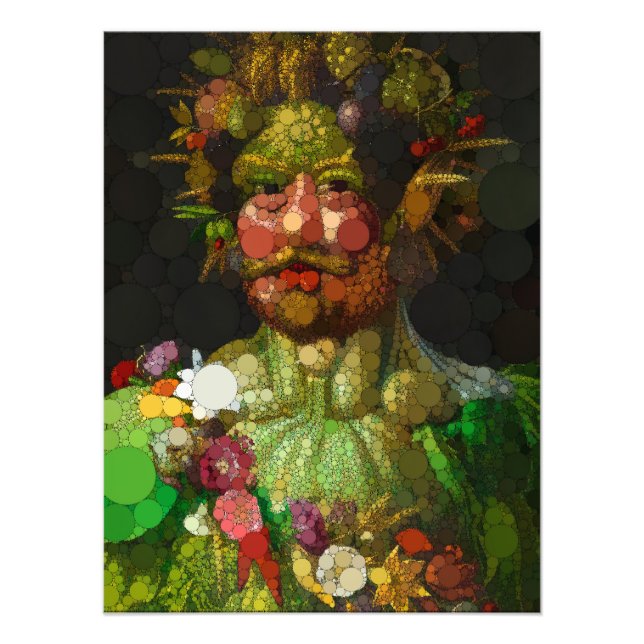 Vertumnus von After Giuseppe Arcimboldo Fotodruck (Vorne)