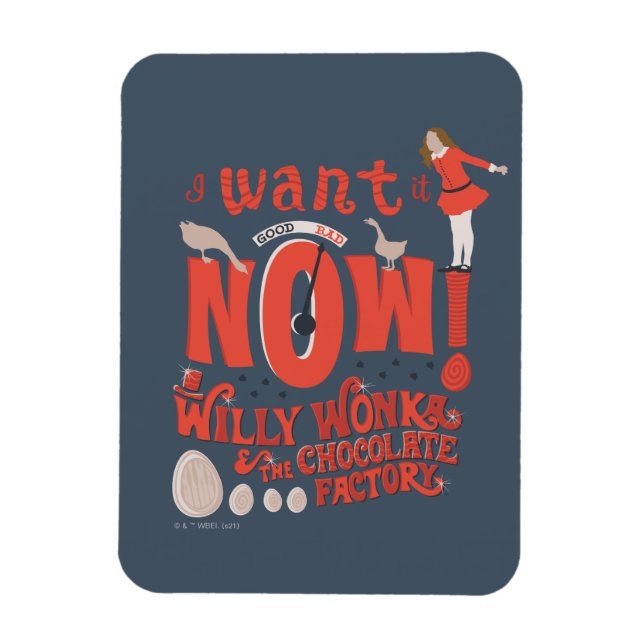 Veruca Salz - Ich Wollte es jetzt! Magnet (Vertikal)