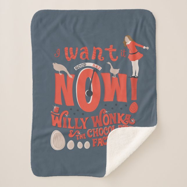 Veruca Salz - Ich Wollte es jetzt! Sherpadecke (Vorderseite)