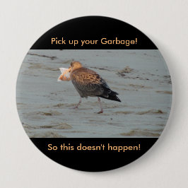 Verunreinigen Sie nicht auf Strand-Knopf Button