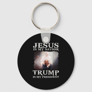 Verurteilter Felon Jesus ist mein Retter Trump ist Schlüsselanhänger
