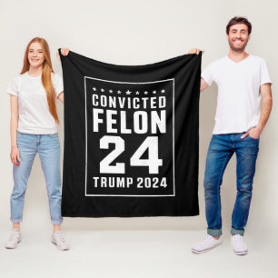 Verurteilter Verbrecher 4. Juli Trump 2024 Fleecedecke