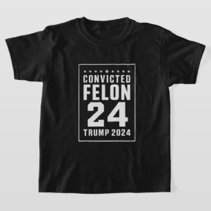 Verurteilter Verbrecher 4. Juli Trump 2024 T-Shirt