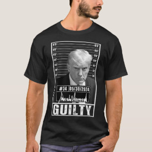 Verurteilung Donald Trump Tasse Shot Jail Pict T-Shirt