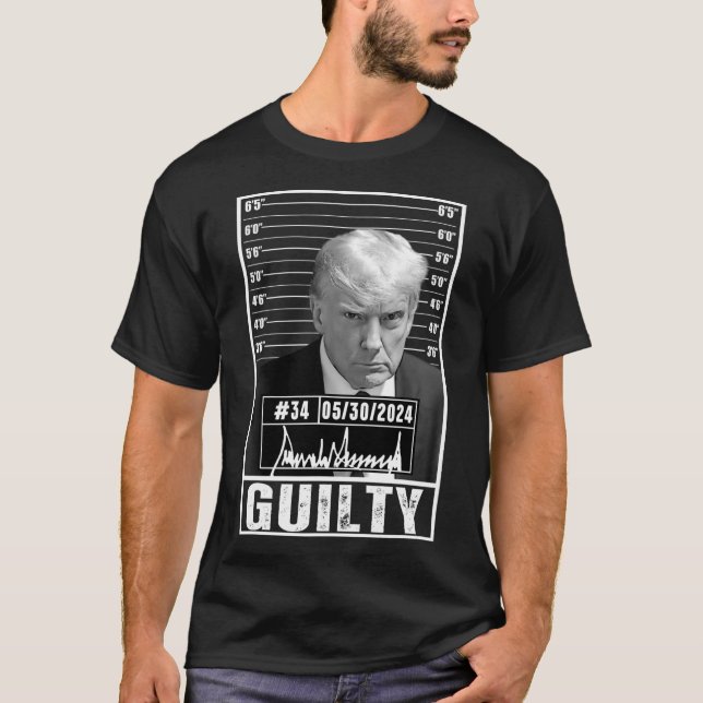 Verurteilung Donald Trump Tasse Shot Jail Pict T-Shirt (Vorderseite)