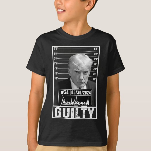 Verurteilung Donald Trump Tasse Shot Jail Pict T-Shirt (Vorderseite)