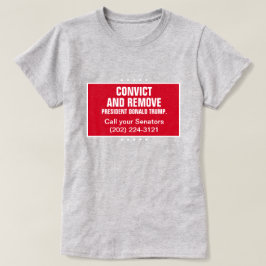 Verurteilung und Entfernung des Senatspräsidenten T-Shirt