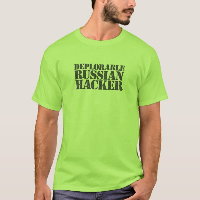 Verurteilungswürdiger russischer Hacker-T - Shirt (Vorderseite)