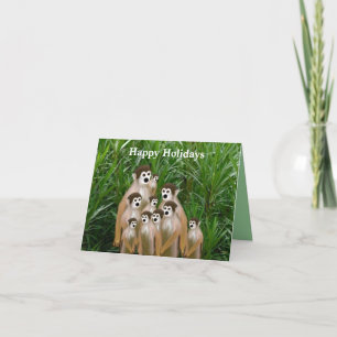 Vervet Family Holiday Foto Cards Feiertagskarte