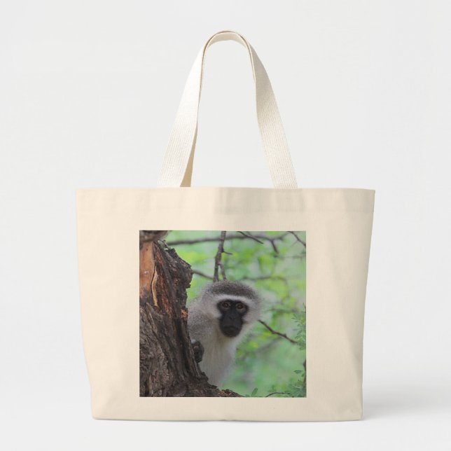Vervet Monkey Jumbo Stoffbeutel (Vorne)